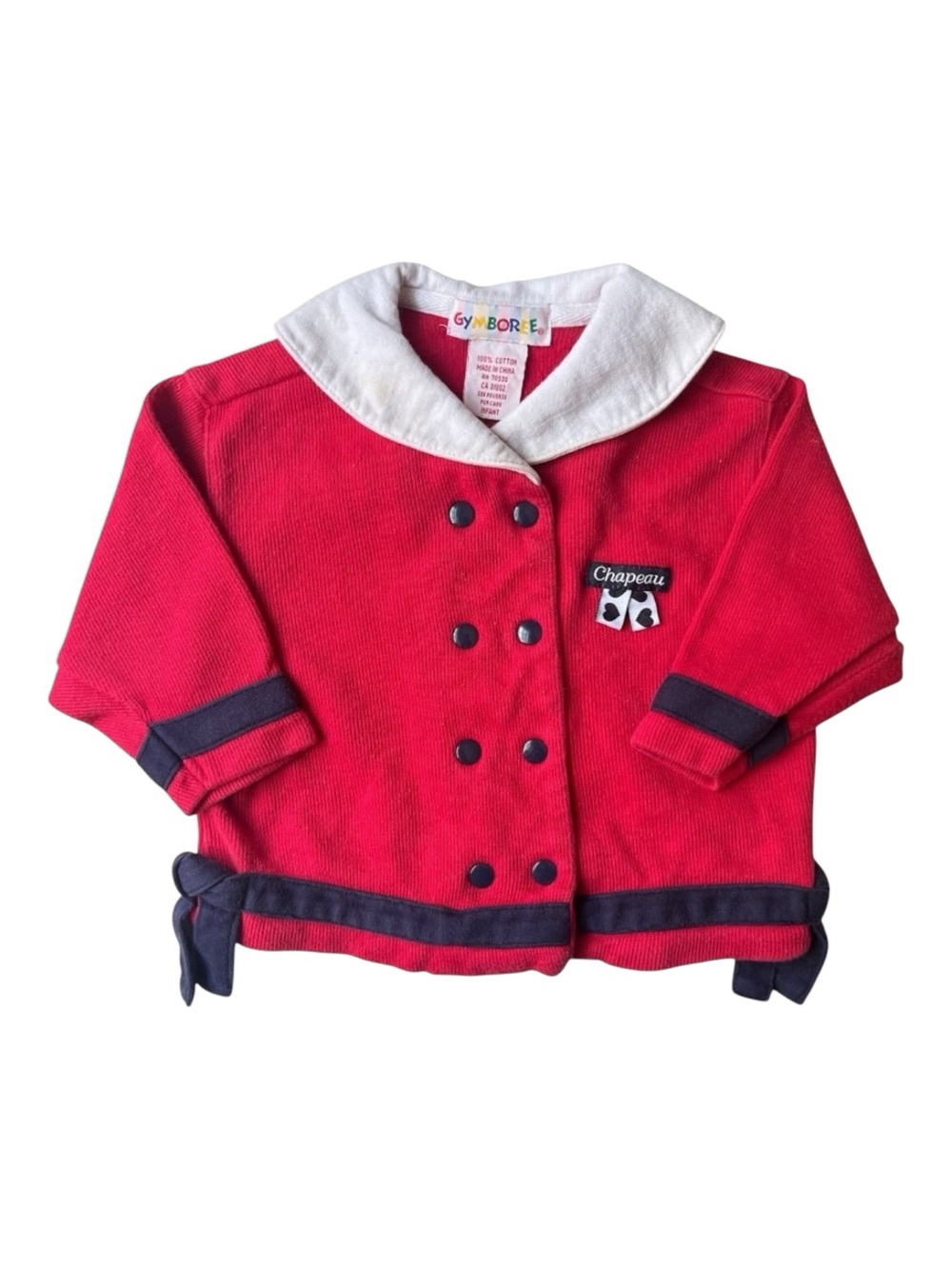 Vintage 90s Nautical Knit Baby Sweater
